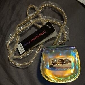 Nwt Likedreams Clear Iridescent Mini Bag